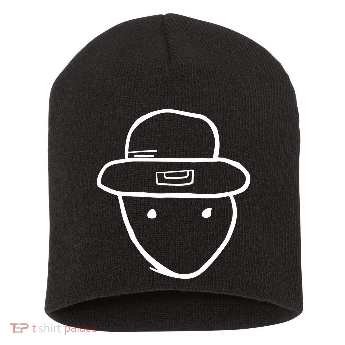 Funny Leprechaun Amateur Sketch Meme St Patricks Day 2024 Short Acrylic Beanie