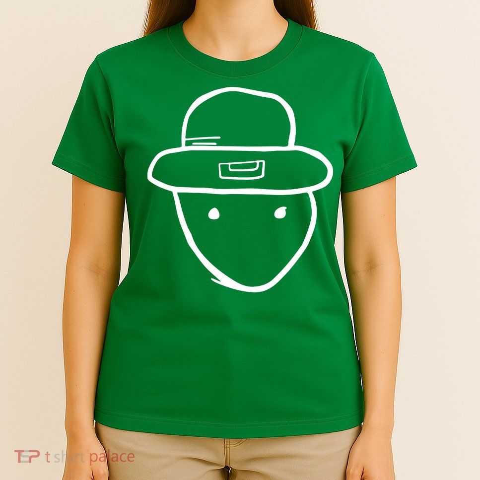 Funny Leprechaun Amateur Sketch Meme St Patricks Day 2024 T-Shirt