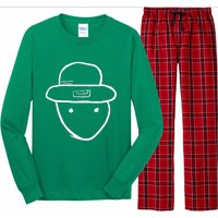 Funny Leprechaun Amateur Sketch Meme St Patricks Day 2024 Long Sleeve Pajama Set