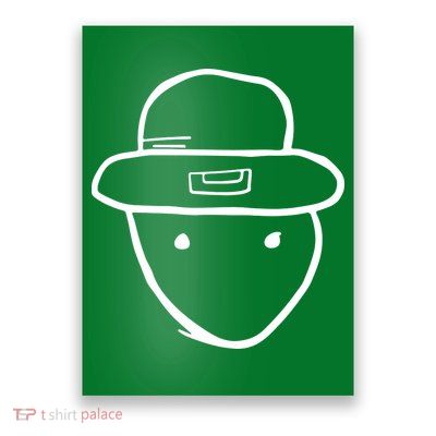 Funny Leprechaun Amateur Sketch Meme St Patricks Day 2024 Poster