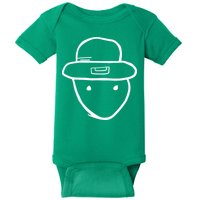 Funny Leprechaun Amateur Sketch Meme St Patricks Day 2024 Baby Bodysuit