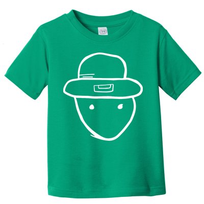 Funny Leprechaun Amateur Sketch Meme St Patricks Day 2024 Toddler T-Shirt