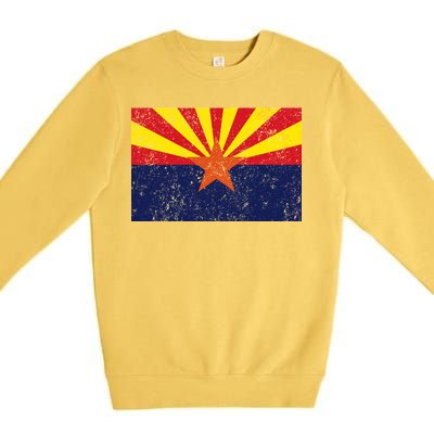 Flag of Arizona Vintage Premium Crewneck Sweatshirt