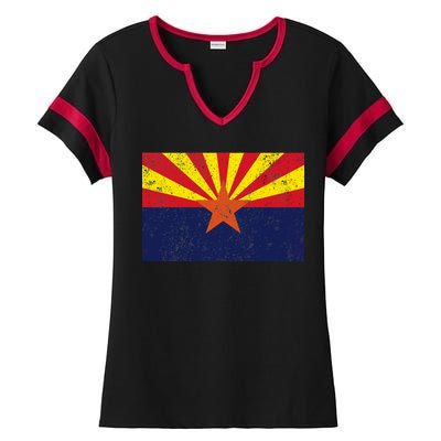 Flag of Arizona Vintage Ladies Halftime Notch Neck Tee