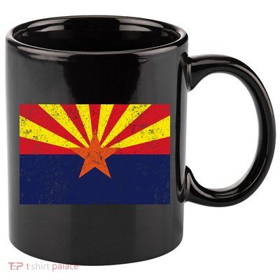 Flag of Arizona Vintage 11oz C Handle Ceramic Mug