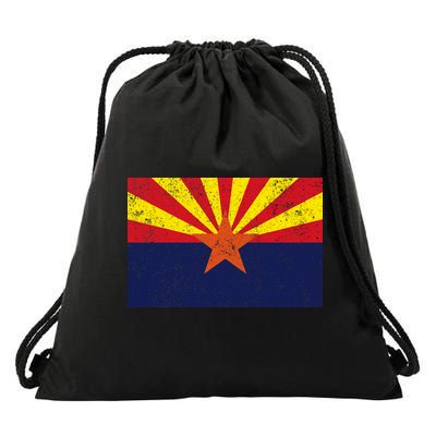 Flag of Arizona Vintage Drawstring Bag