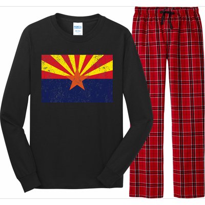 Flag of Arizona Vintage Long Sleeve Pajama Set