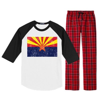 Flag of Arizona Vintage Raglan Sleeve Pajama Set