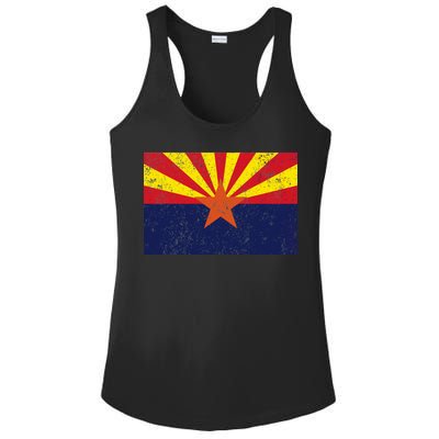 Flag of Arizona Vintage Ladies PosiCharge Competitor Racerback Tank