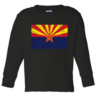 Flag of Arizona Vintage Toddler Long Sleeve Shirt