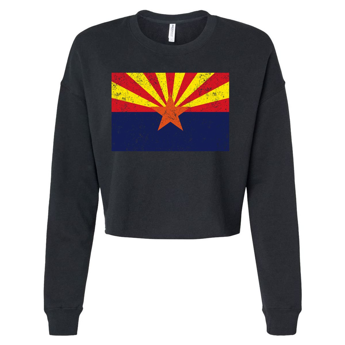 Flag of Arizona Vintage Cropped Pullover Crew