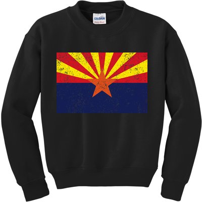 Flag of Arizona Vintage Kids Sweatshirt