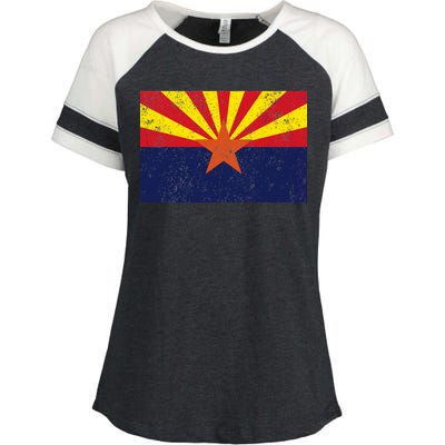 Flag of Arizona Vintage Enza Ladies Jersey Colorblock Tee