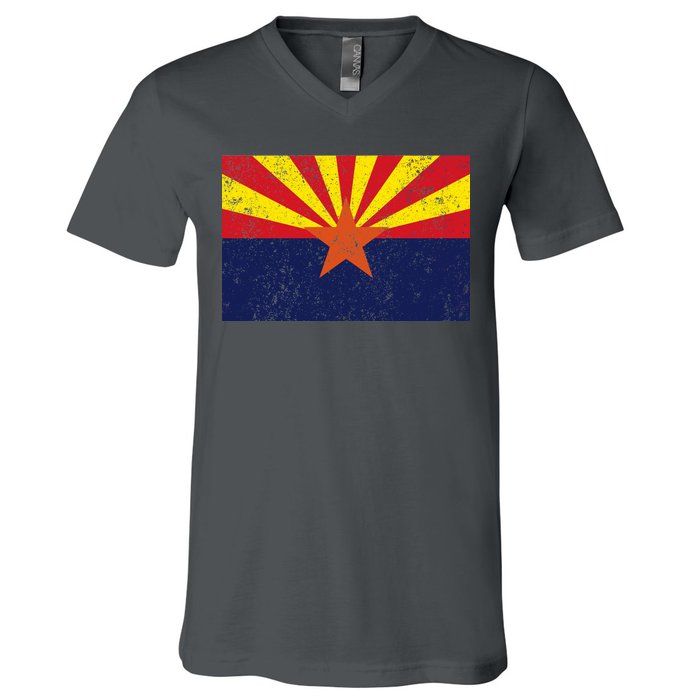 Flag of Arizona Vintage V-Neck T-Shirt