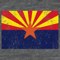 Flag of Arizona Vintage 7-Panel Snapback Hat