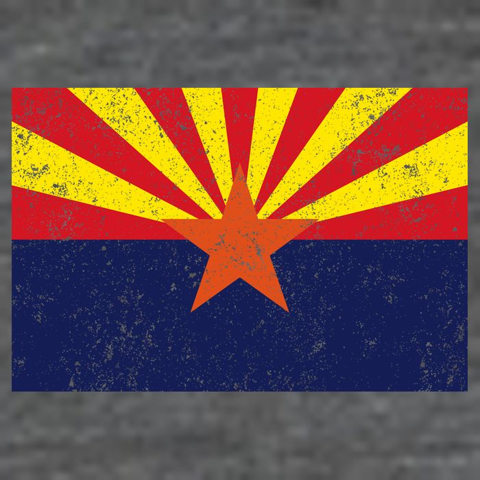 Flag of Arizona Vintage 7-Panel Snapback Hat