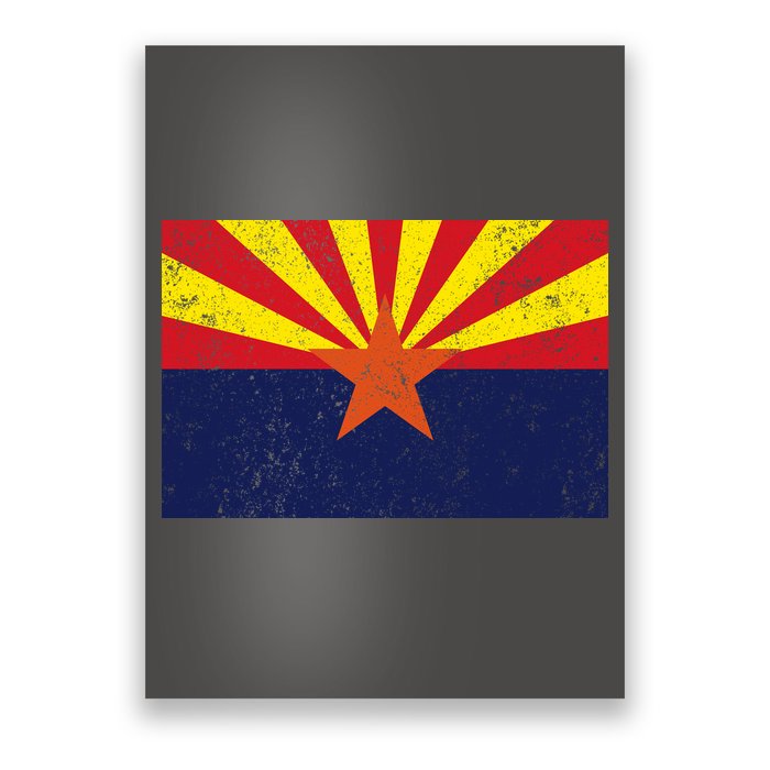 Flag of Arizona Vintage Poster