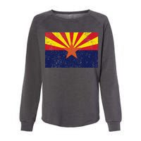 Flag of Arizona Vintage Womens California Wash Sweatshirt