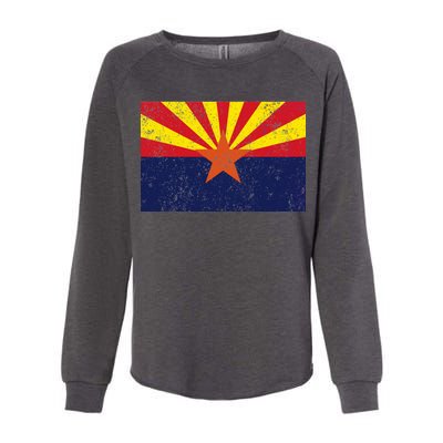 Flag of Arizona Vintage Womens California Wash Sweatshirt