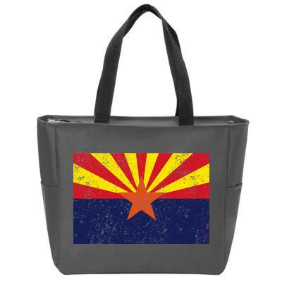 Flag of Arizona Vintage Zip Tote Bag