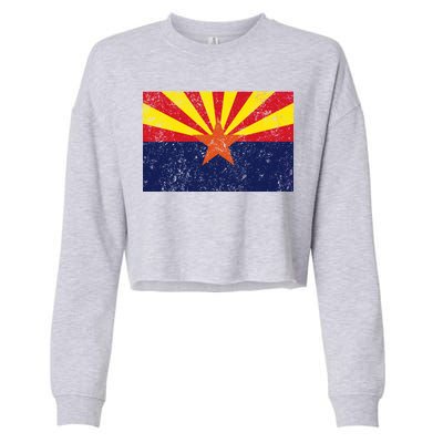 Flag of Arizona Vintage Cropped Pullover Crew