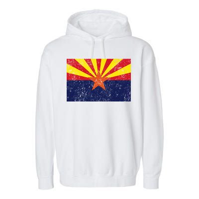 Flag of Arizona Vintage Garment-Dyed Fleece Hoodie