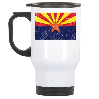 Flag of Arizona Vintage Stainless Steel Travel Mug