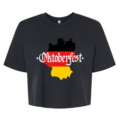 Flag of Oktoberfest Bella+Canvas Jersey Crop Tee