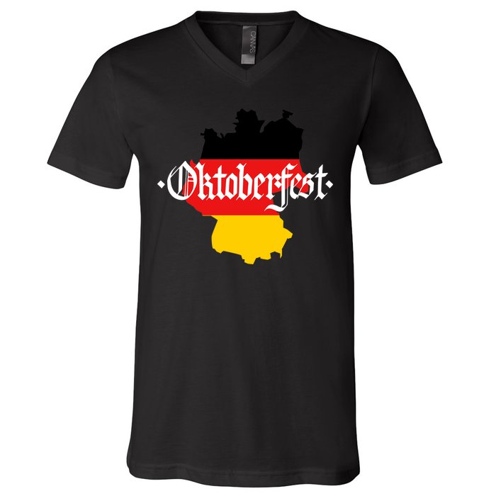 Flag of Oktoberfest V-Neck T-Shirt