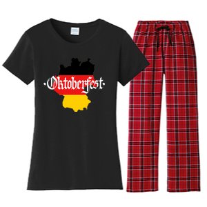 Flag of Oktoberfest Women's Flannel Pajama Set