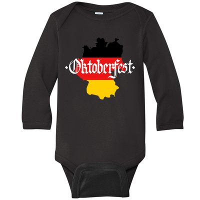 Flag of Oktoberfest Baby Long Sleeve Bodysuit