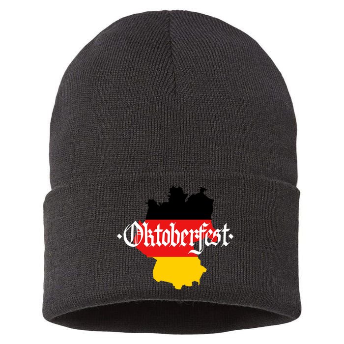 Flag of Oktoberfest Sustainable Knit Beanie