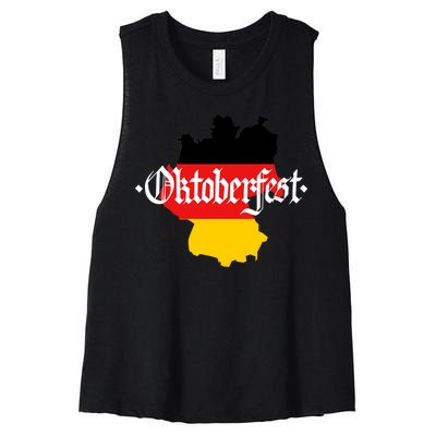 Flag of Oktoberfest Women's Racerback Cropped Tank