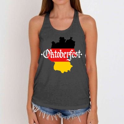 Flag of Oktoberfest Women's Knotted Racerback Tank