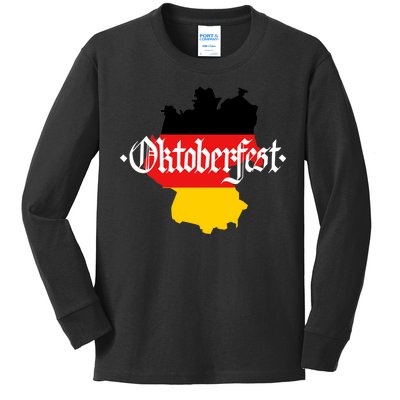 Flag of Oktoberfest Kids Long Sleeve Shirt