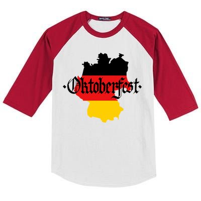 Flag of Oktoberfest Kids Colorblock Raglan Jersey