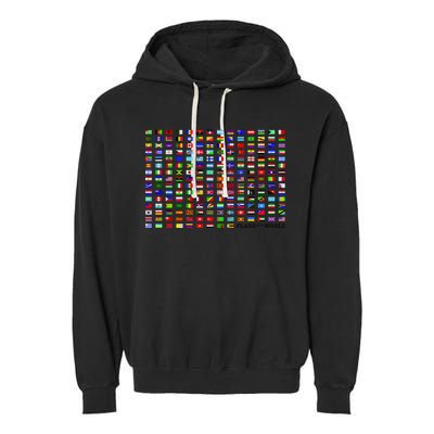 Flags of the World Garment-Dyed Fleece Hoodie