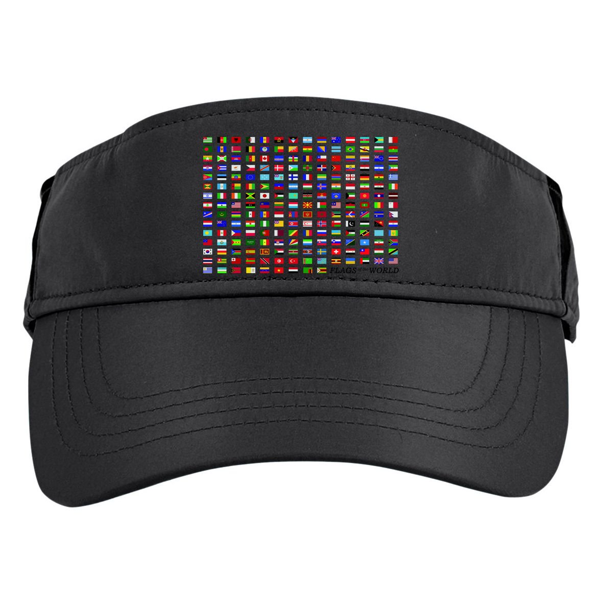 Flags of the World Adult Drive Performance Visor