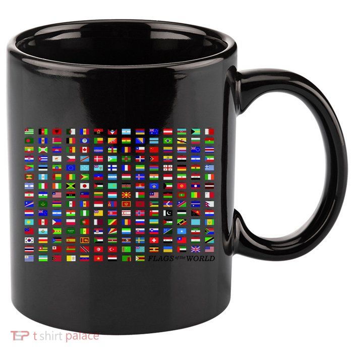 Flags of the World 11oz C Handle Ceramic Mug