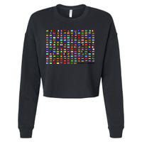Flags of the World Cropped Pullover Crew