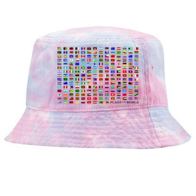 Flags of the World Tie-Dyed Bucket Hat