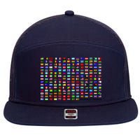 Flags of the World 7 Panel Mesh Trucker Snapback Hat