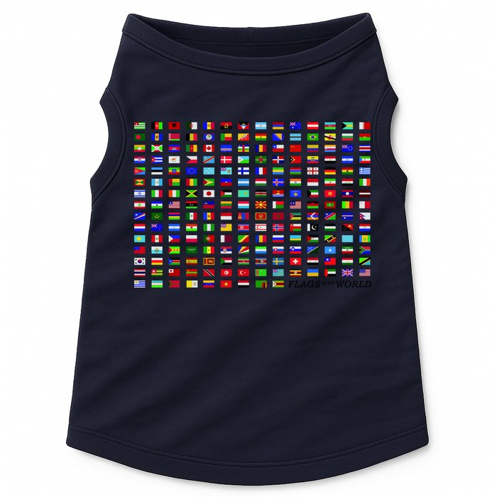 Flags of the World Doggie Tank