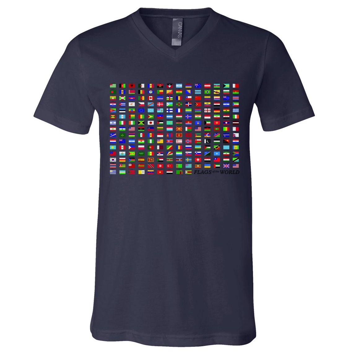 Flags of the World V-Neck T-Shirt