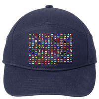 Flags of the World 7-Panel Snapback Hat