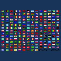 Flags of the World 7-Panel Snapback Hat
