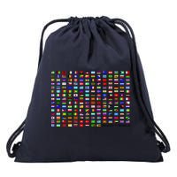 Flags of the World Drawstring Bag