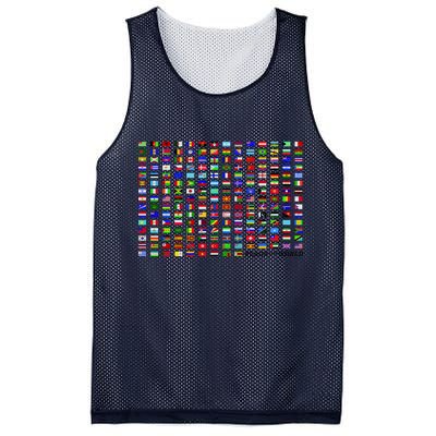 Flags of the World Mesh Reversible Basketball Jersey Tank