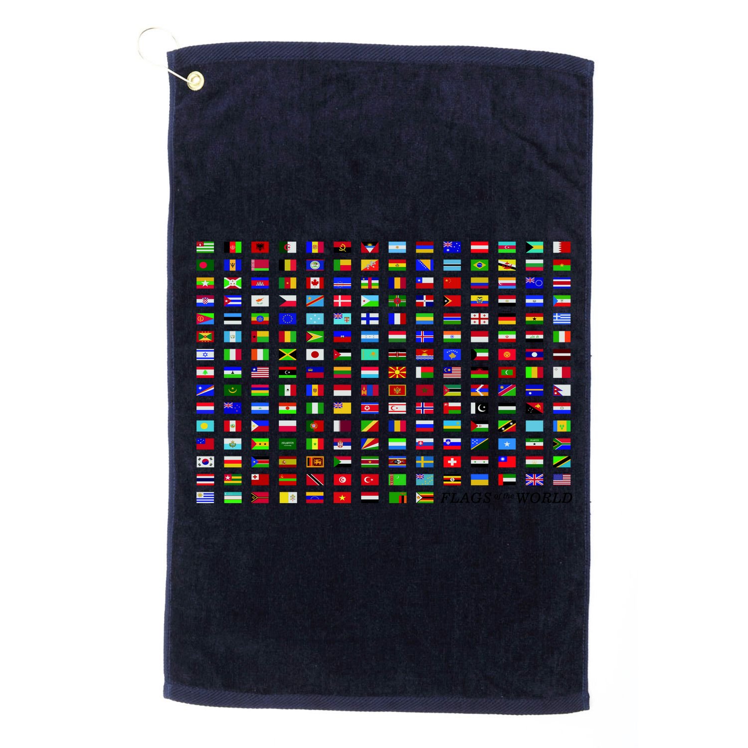 Flags of the World Golf Towel