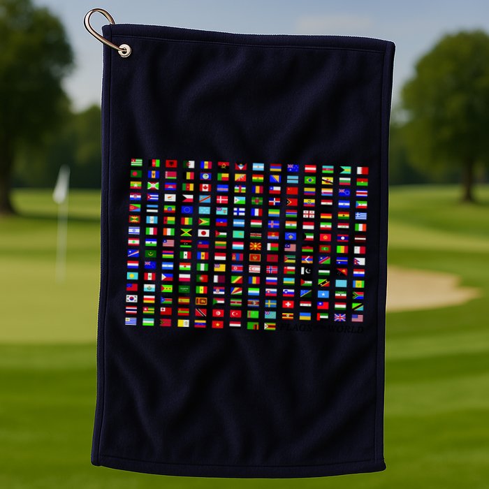 Flags of the World Golf Towel